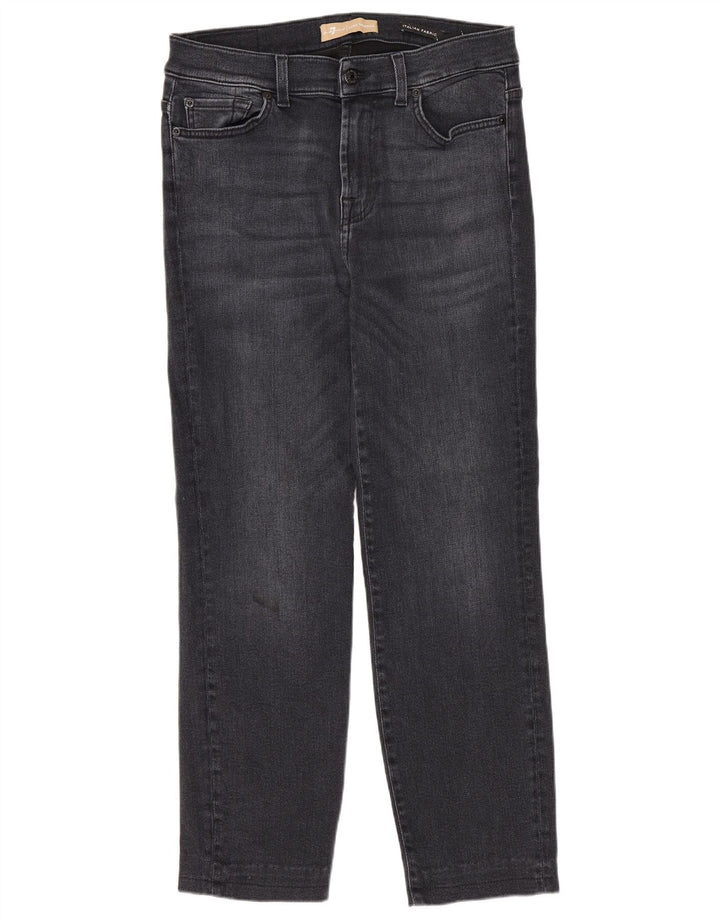 7 For All Mankind Dame Straight Jeans W30 L27 Marineblå