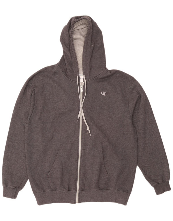 Champion Herre hættetrøje med lynlås XL Grå bomuld