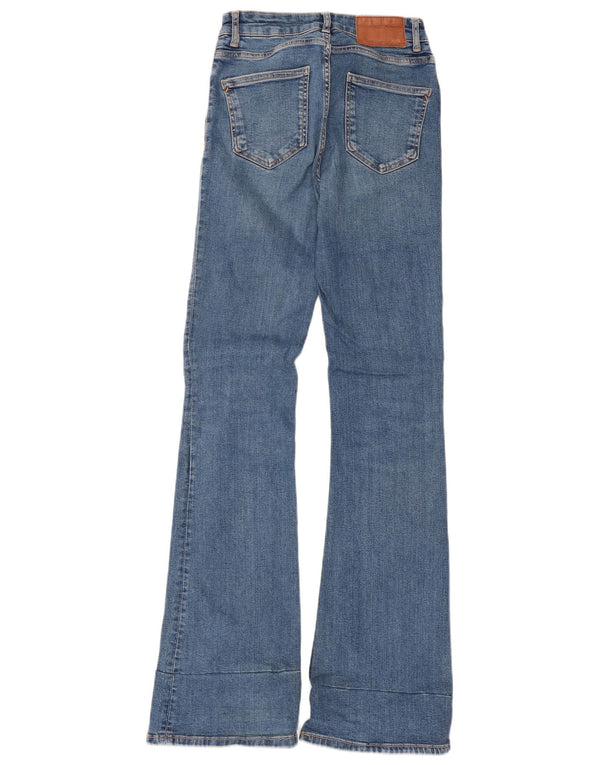 Zara Dame Flared Jeans EU 38 Small W28 L33 Blå