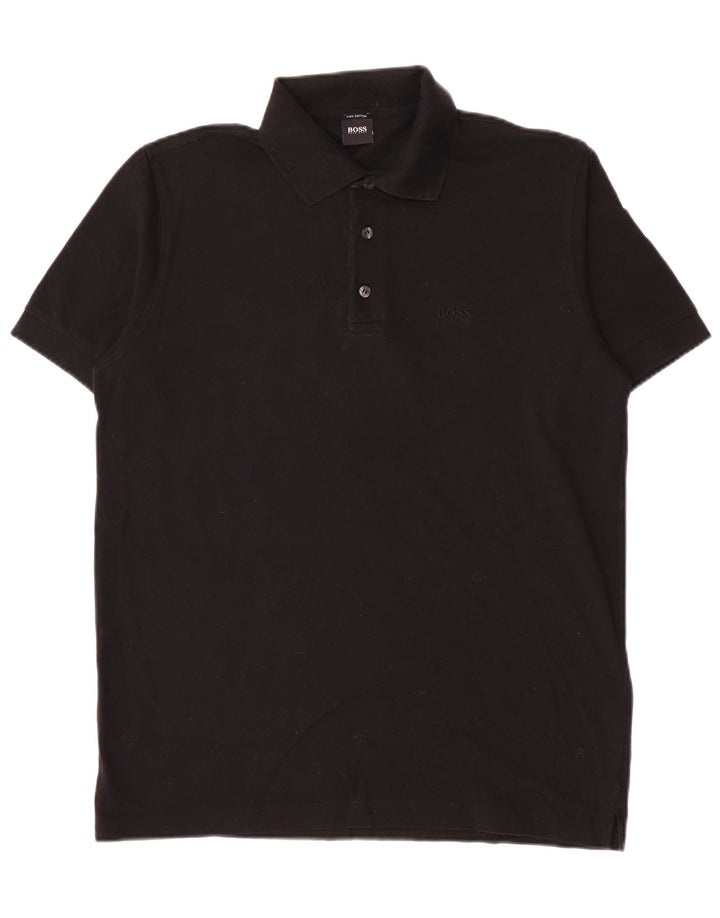 Hugo Boss Herre poloshirt Medium Sort Bomuld