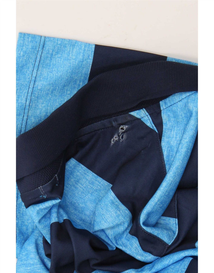 Nike Herre Dri Fit Standard Polo Shirt Lille blå stribet polyester