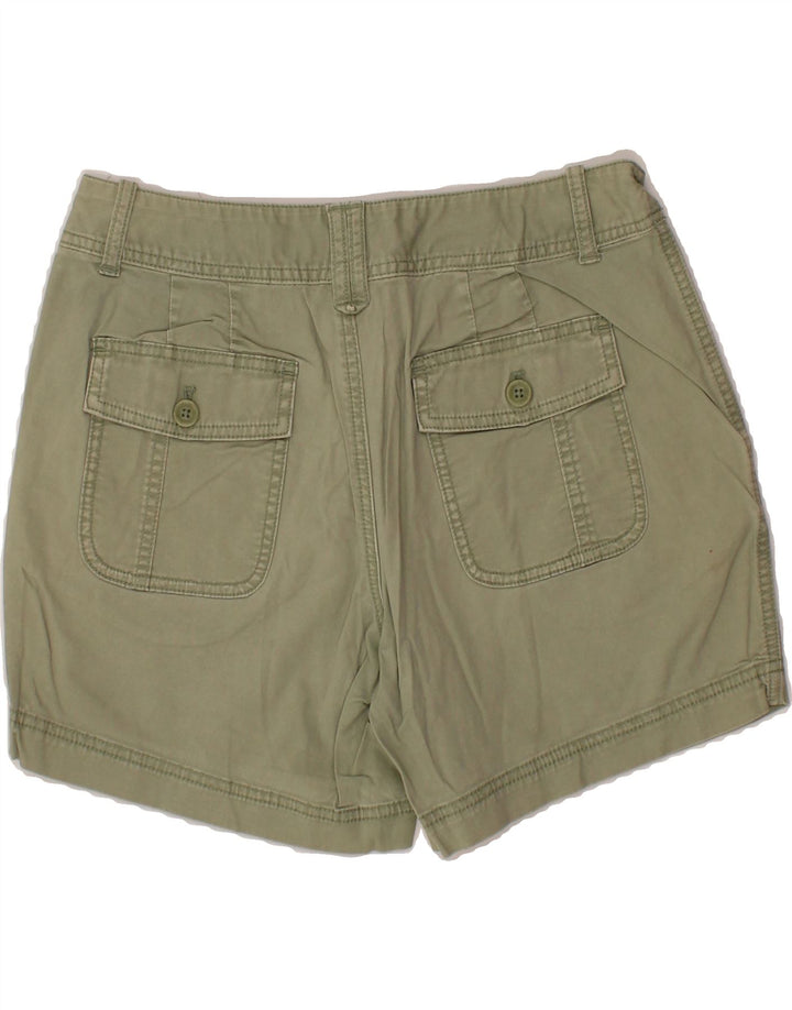 EDDIE BAUER Womens Chino Shorts US 6 Medium W30  Green Cotton Vintage Eddie Bauer and Second-Hand Eddie Bauer from Messina Hembry 