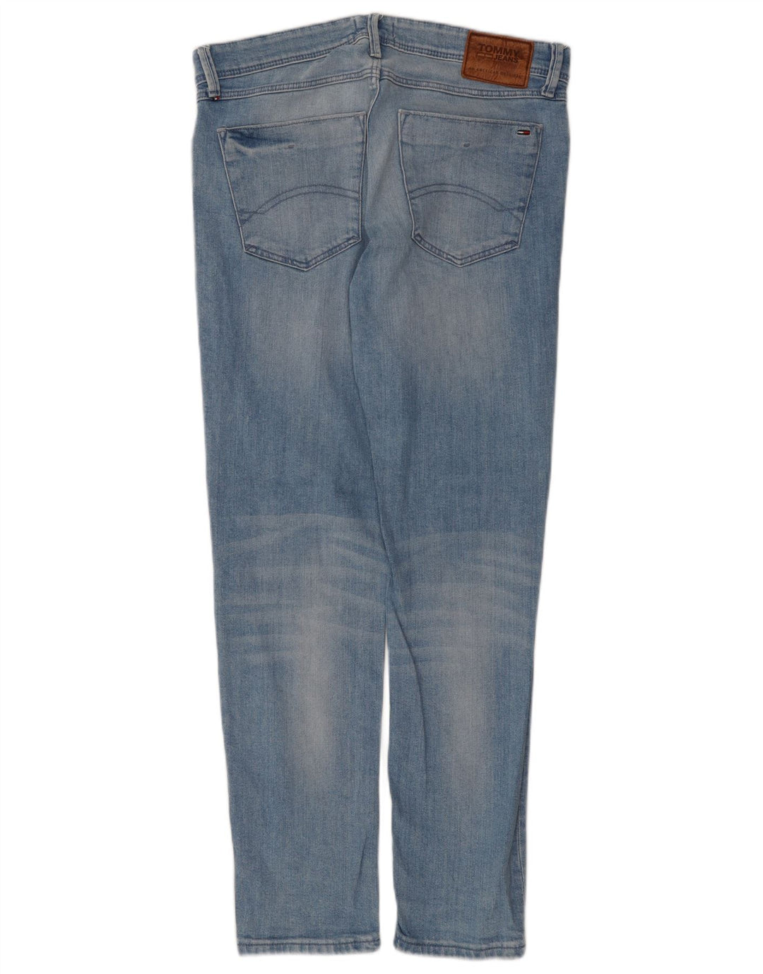 Tommy Hilfiger Herre Slim Jeans W32 L30 Blå Bomuld