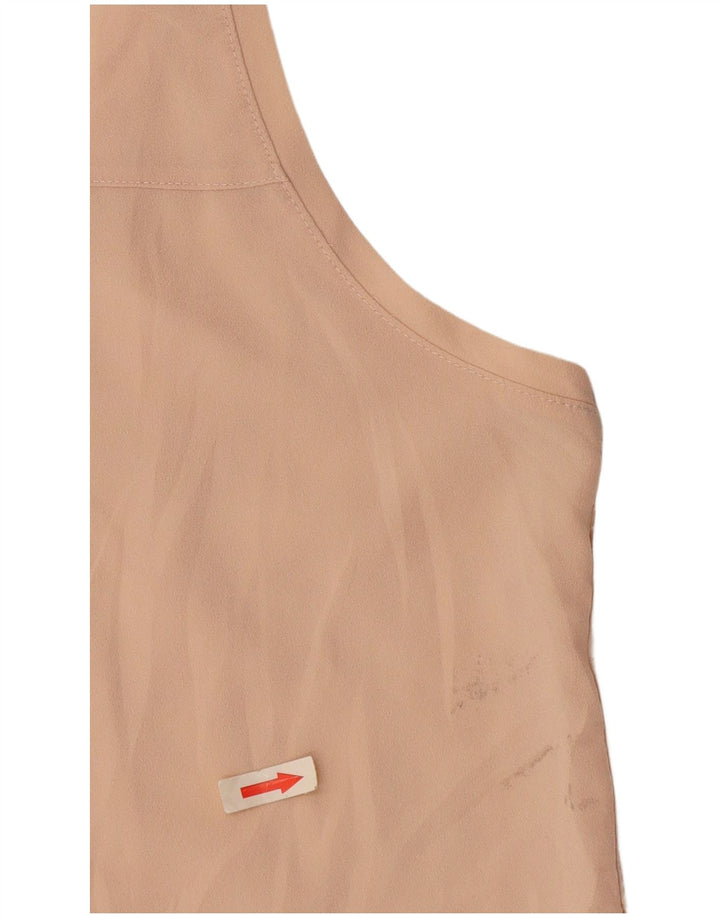 Calvin Klein Damevest Top UK 10 Small Pink Spotted Polyester