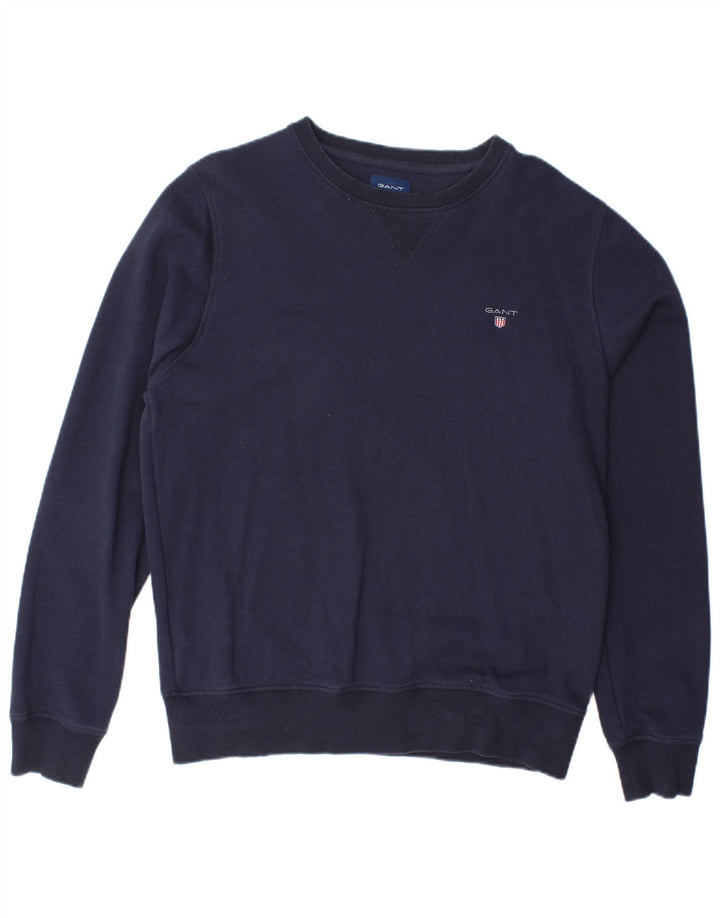Gant Sweatshirt til mænd, stor marineblå bomuld