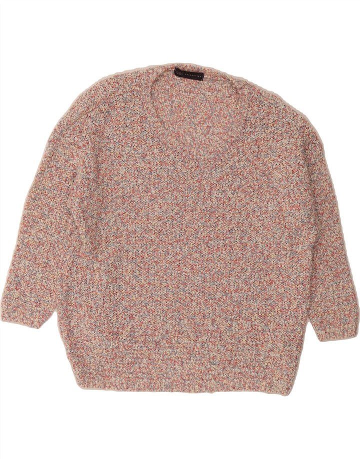 MARKS & SPENCER Womens Boat Neck Jumper Sweater UK 18 XL  Multicoloured Vintage Marks & Spencer and Second-Hand Marks & Spencer from Messina Hembry 