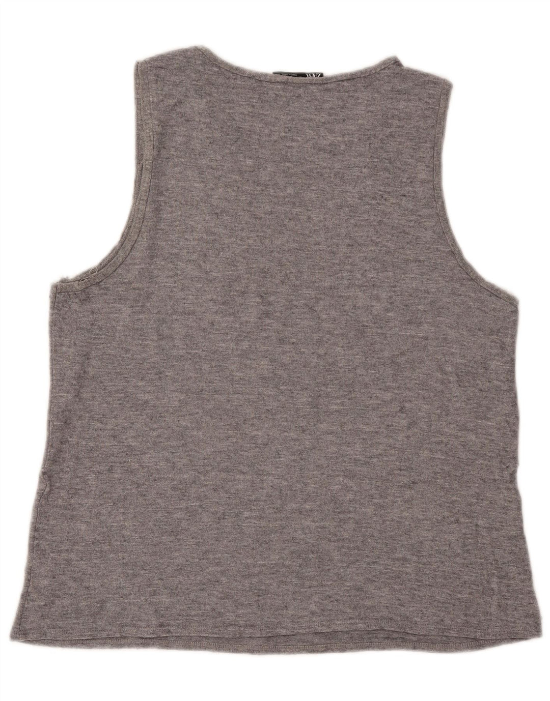 Zara Damevest Top UK 16 Large Grey Fair Isle