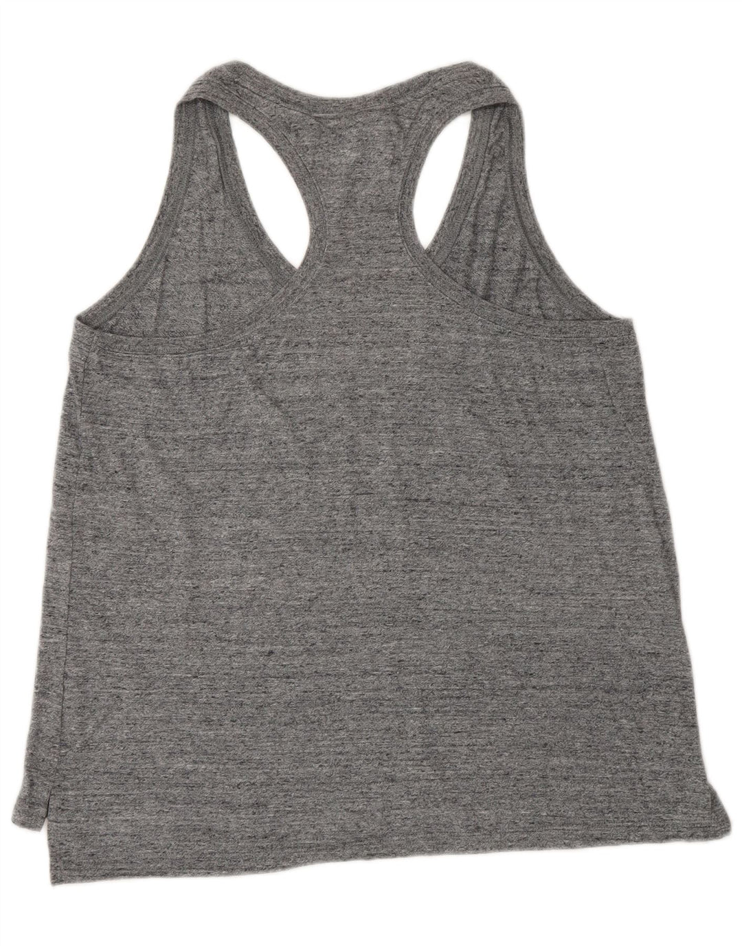 NIKE Damevest Top UK 14 Stor Grå Flecked Bomuld