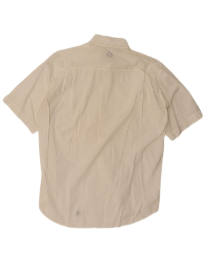 Ungaro Herre Kortærmet Skjorte Størrelse 40 15 3/4 Medium Hvid