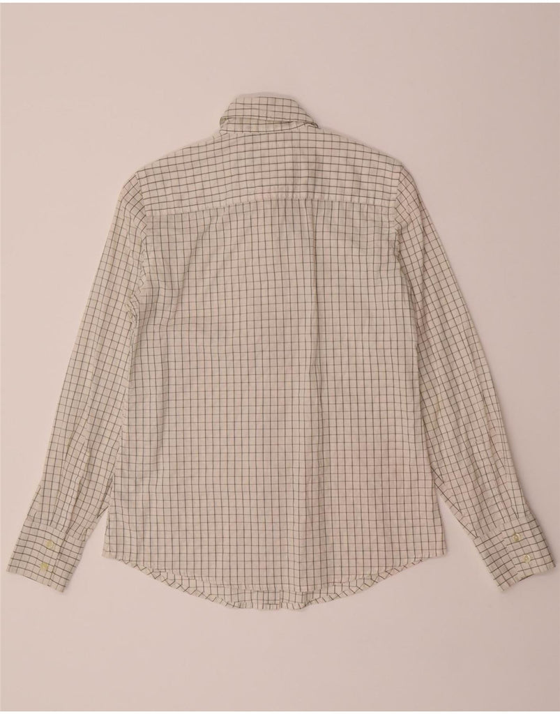 BANANA REPUBLIC Womens Classic Fit Shirt UK 6 XS White Check Cotton Vintage Banana Republic and Second-Hand Banana Republic from Messina Hembry 