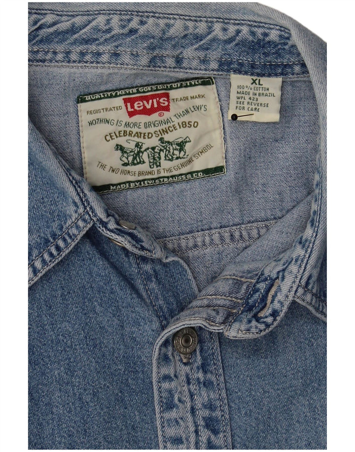 Levi's Herre Denim Shirt XL Blå Bomuld
