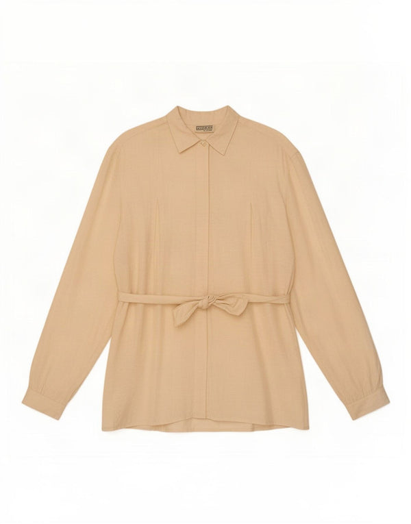 Penny Black Womens Oversized Shirt Blouse UK 14 Large Beige