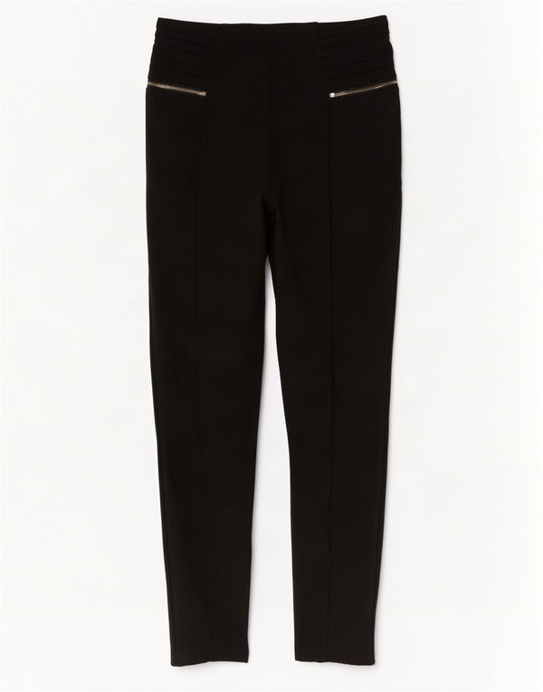 Zara Dame Cropped Trousers Medium W28 L25 Sort