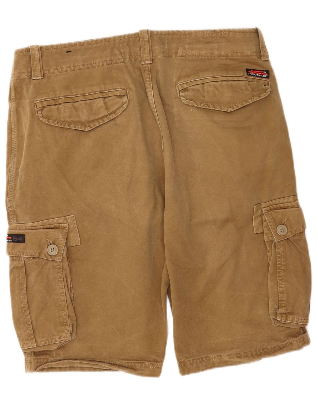 Superdry Herre Cargo Shorts W34 Large Beige Bomuld