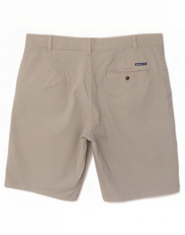 Marks & Spencer Womens Chino Shorts UK 16 Large W36 Grey Cotton
