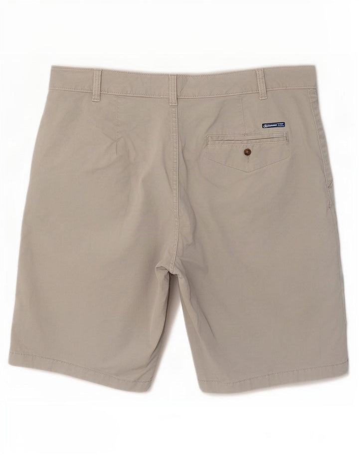 Marks & Spencer Chino Shorts til kvinder UK 16 Large W36 Grå Bomuld
