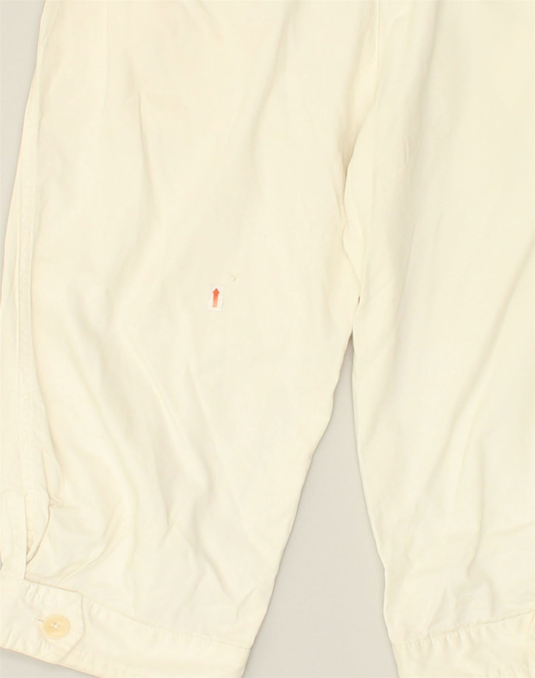 MASSIMO DUTTI Womens Straight Capri Trousers W28 L18 White Cotton | Vintage Massimo Dutti | Thrift | Second-Hand Massimo Dutti | Used Clothing | Messina Hembry 