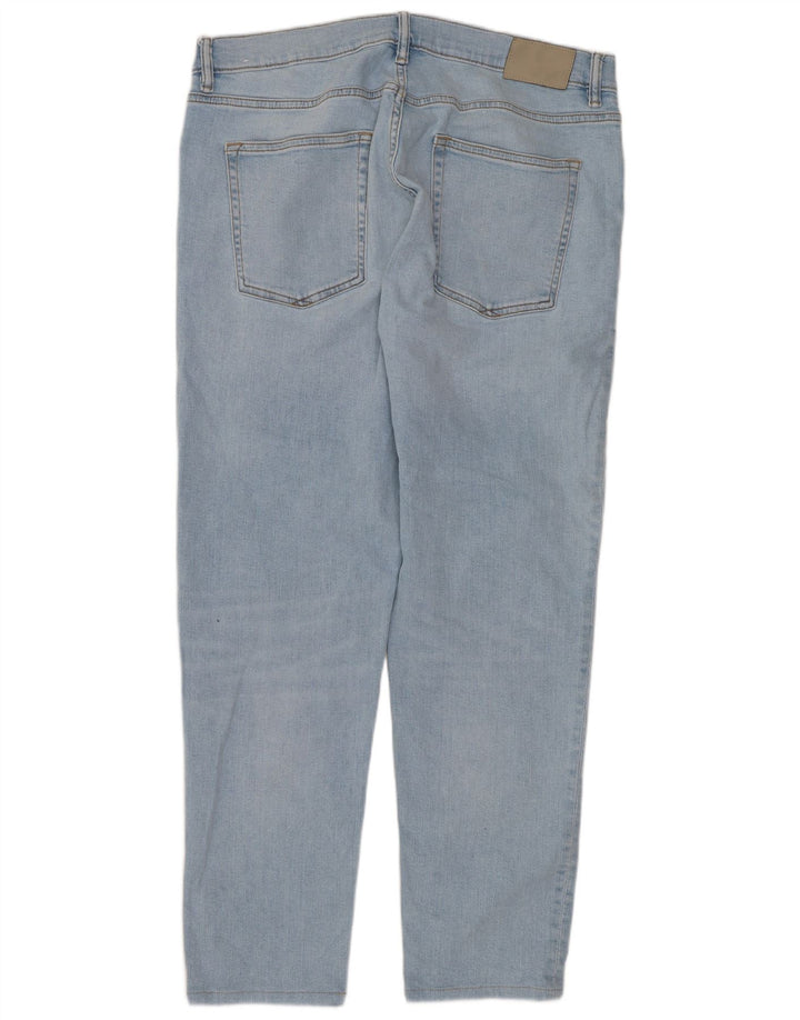Zara Herre tilspidsede jeans W36 L29 blå bomuld