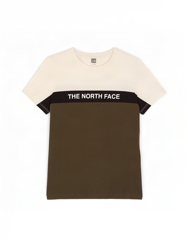 The North Face Boys Grafisk T-Shirt Top 11-12 år Stor Khaki Colourblock