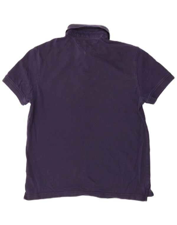 Tommy Hilfiger Herre Regular Fit Polo Shirt Lille marineblå bomuld