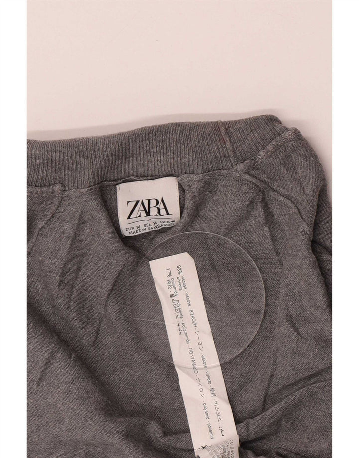 Zara Herre rullehals sweater mellemgrå viskose