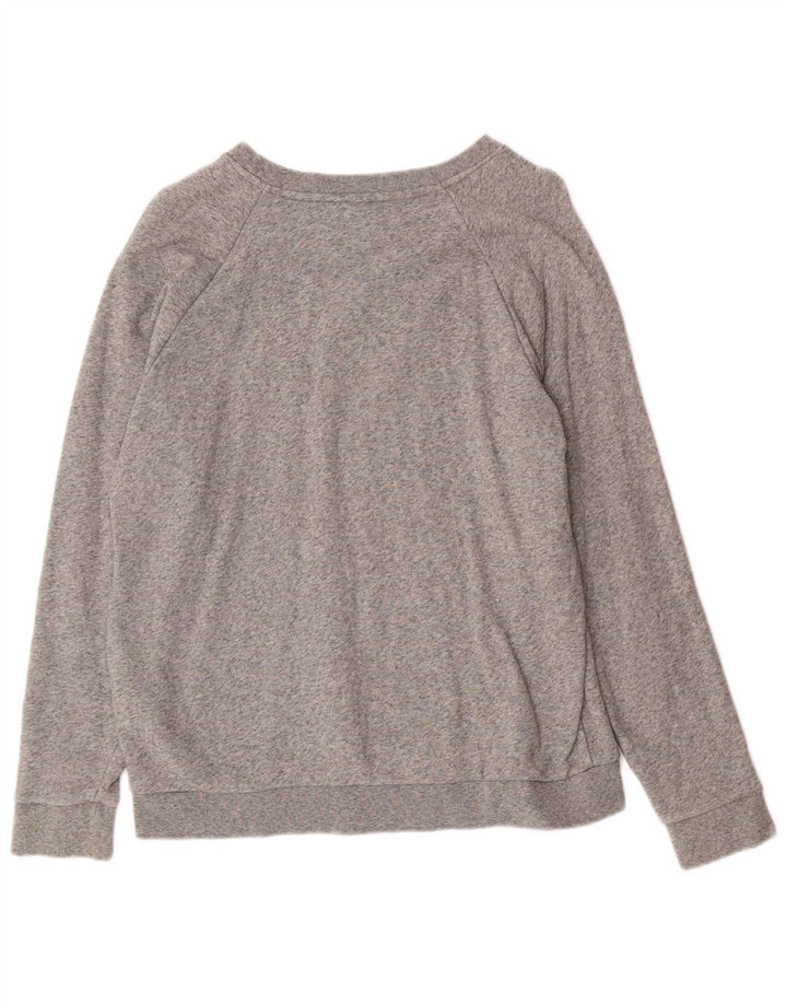 Levi's Dame Grafisk Sweatshirt Jumper UK 14 Medium Grey Bomuld