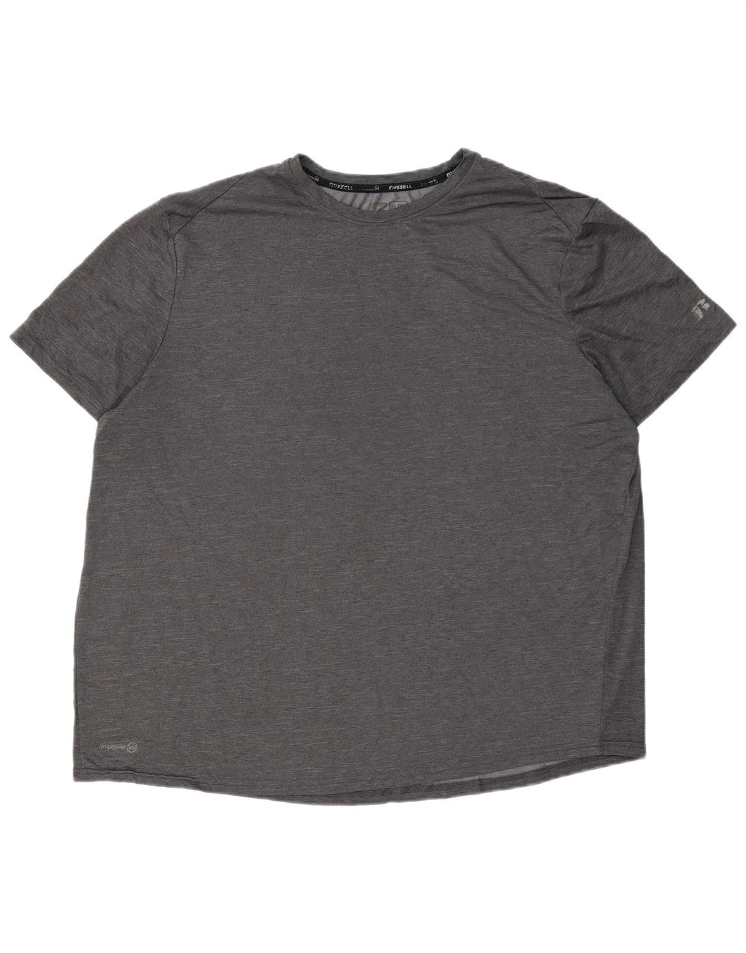 RUSSELL ATHLETIC Herre T-Shirt Top UK 46/48 XL Grå Polyester