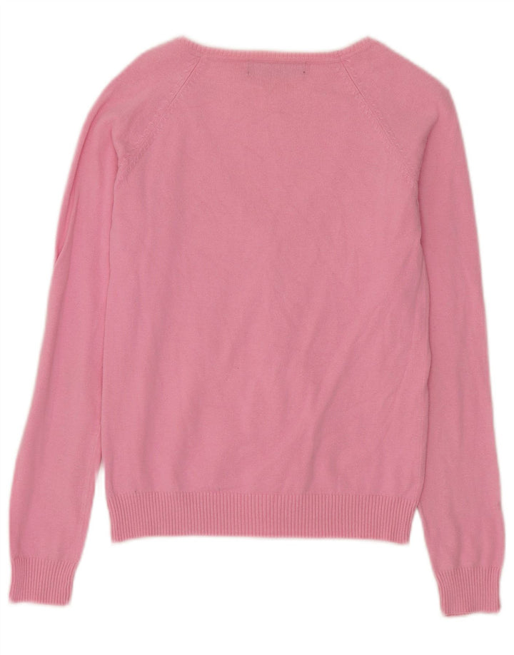 Zara Dame Cardigan Sweater UK 10 Small Pink