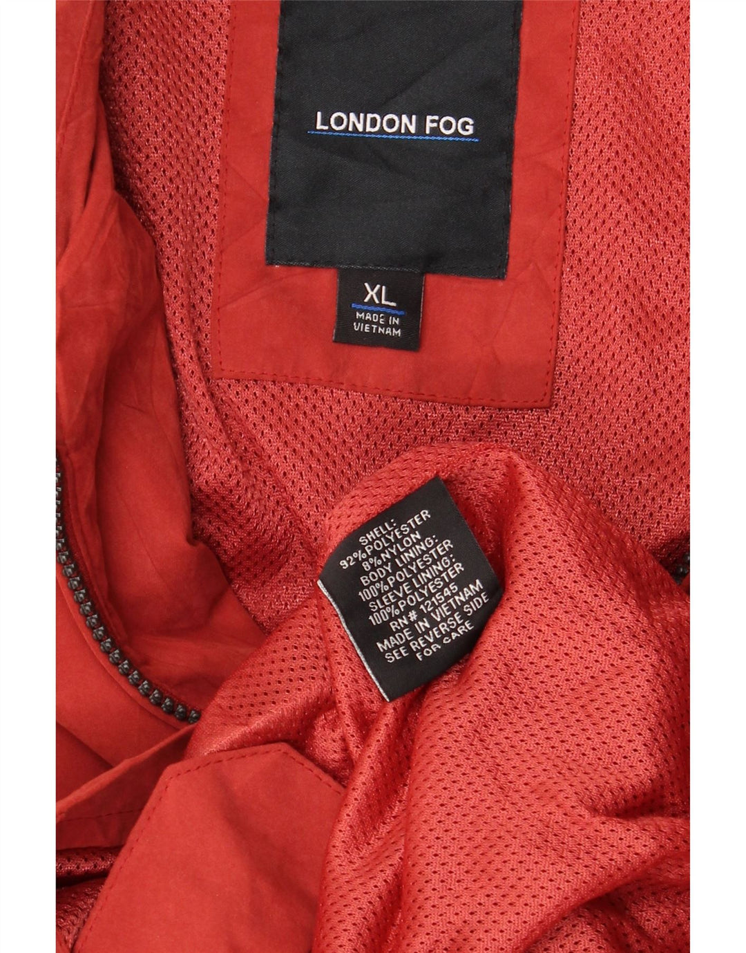 LONDON FOG Bomberjakke til mænd UK 42 XL Rød Polyester