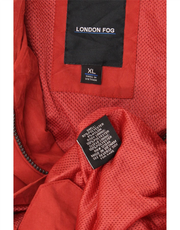 LONDON FOG Bomberjakke til mænd UK 42 XL Rød Polyester