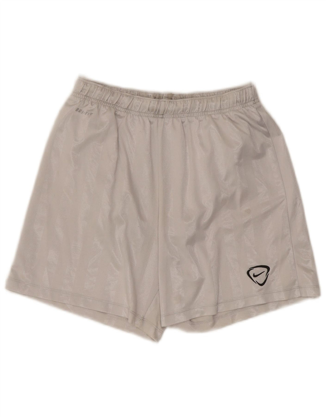 Nike Herre Dri Fit sportsshorts Medium hvid stribet polyester