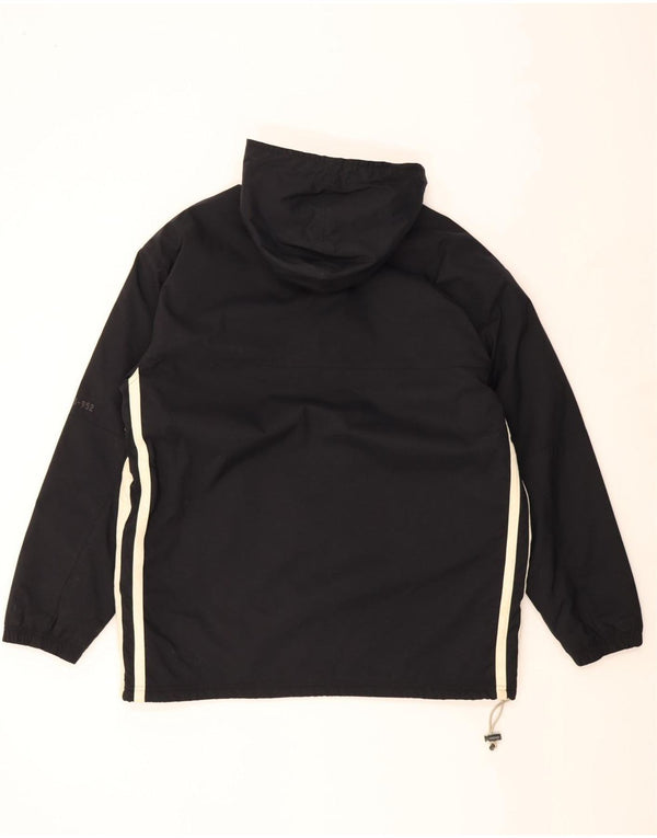 Nike vindjakke med hætte til mænd UK 42/44 Stor sort Colourblock Nylon
