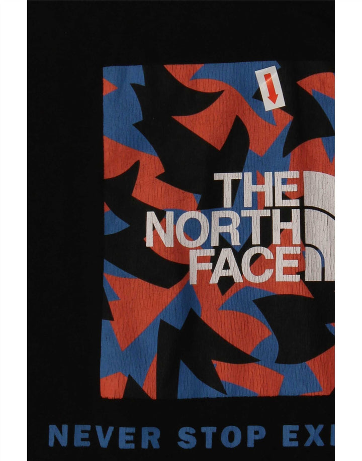 The North Face Herre grafisk T-shirt Top Medium Sort Bomuld