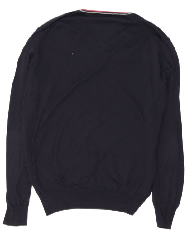 Fred Perry Herre V-hals sweater XL marineblå bomuld