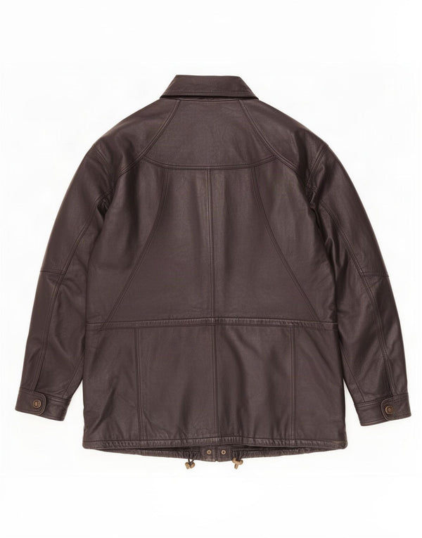 CLASSIC Herre Læderjakke UK 40 Large Sort