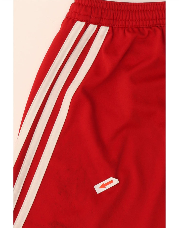 Adidas Herre Climalite Sportshorts Small Red Colourblock Polyester