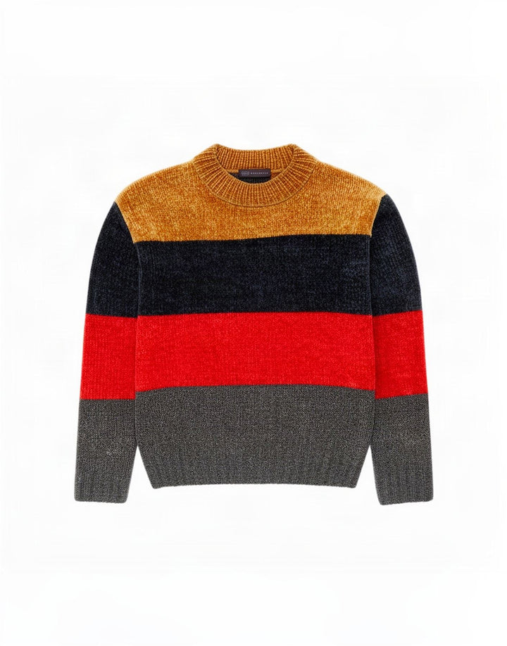 Marks & Spencer Dame Boat Neck Jumper Sweater UK 10 Small Multicolored