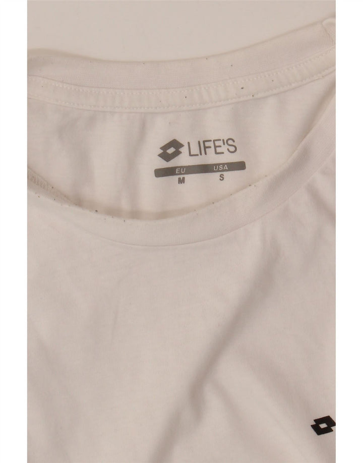 LOTTO Herre Life's T-Shirt Top Medium White Colourblock