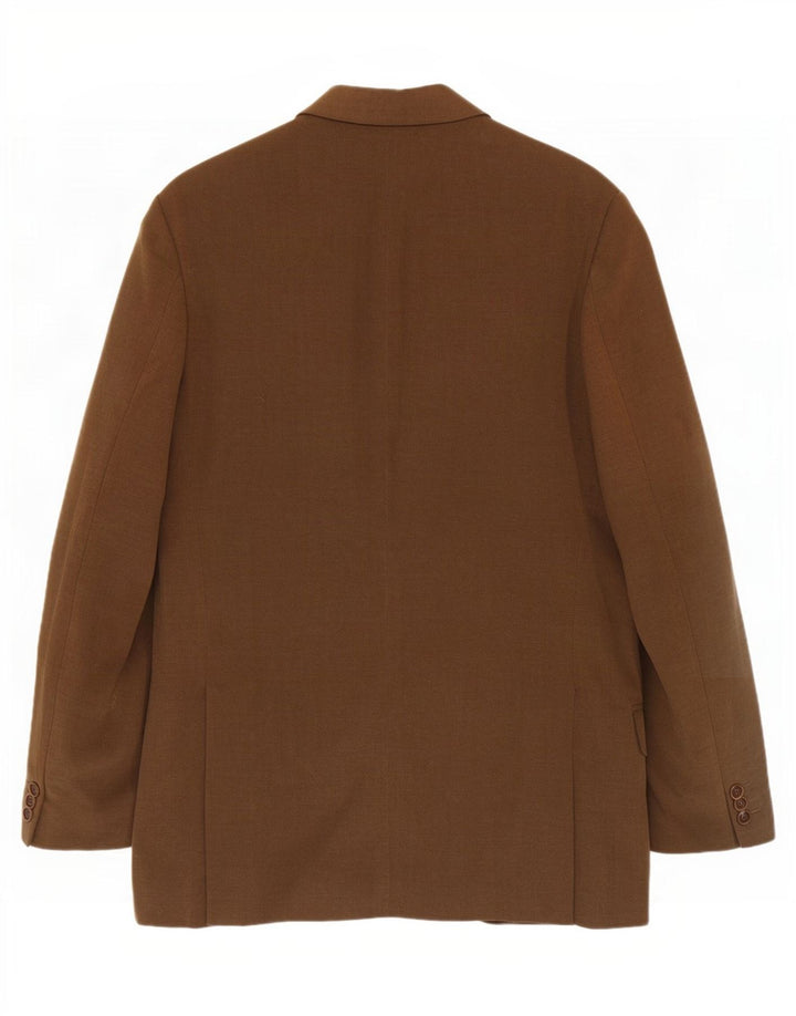 Massimo Dutti Herre 3-knaps blazerjakke EU 46 Lille brun bomuld