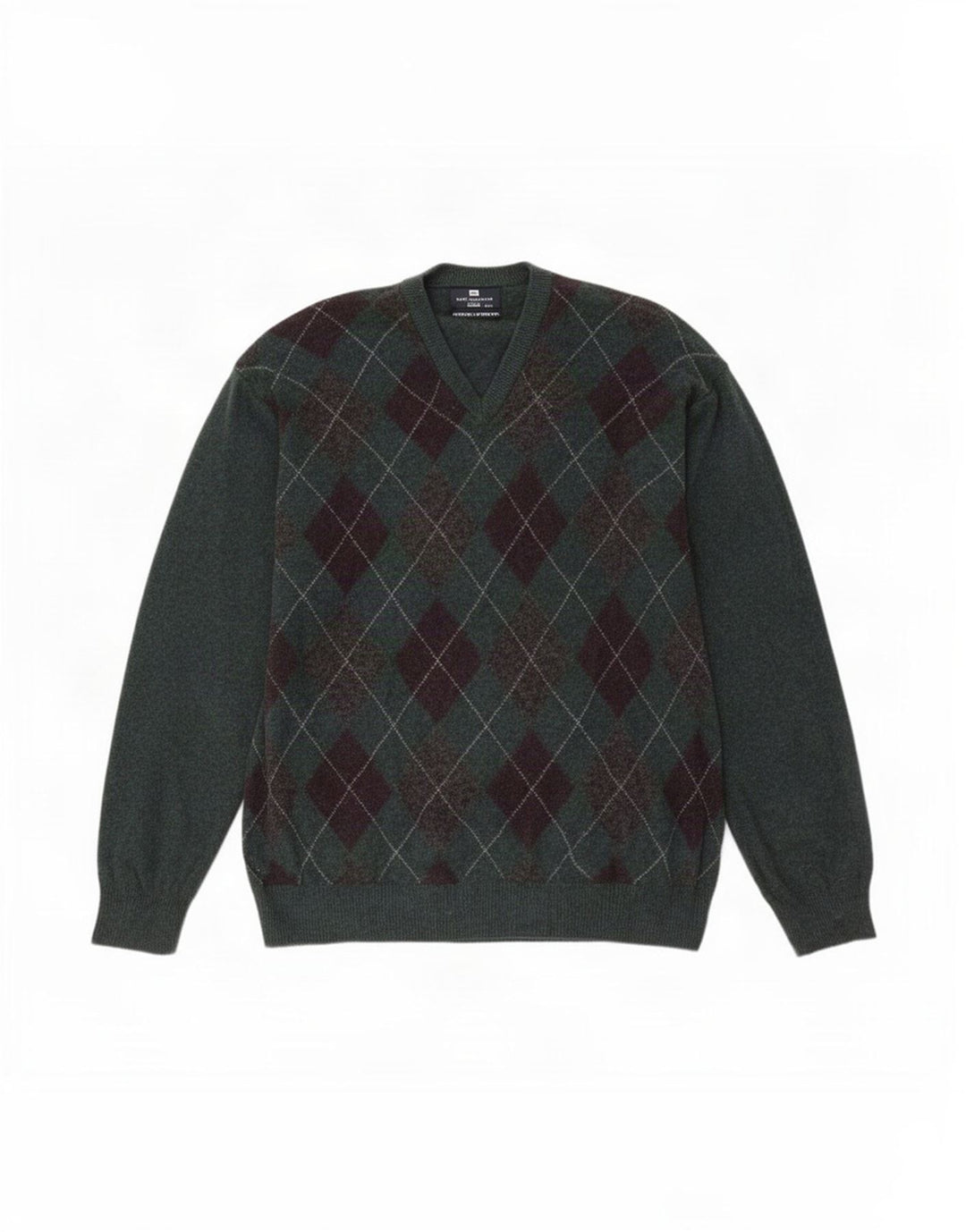 Marks & Spencer Herre Blue Harbor V-hals sweater 2XL Grøn