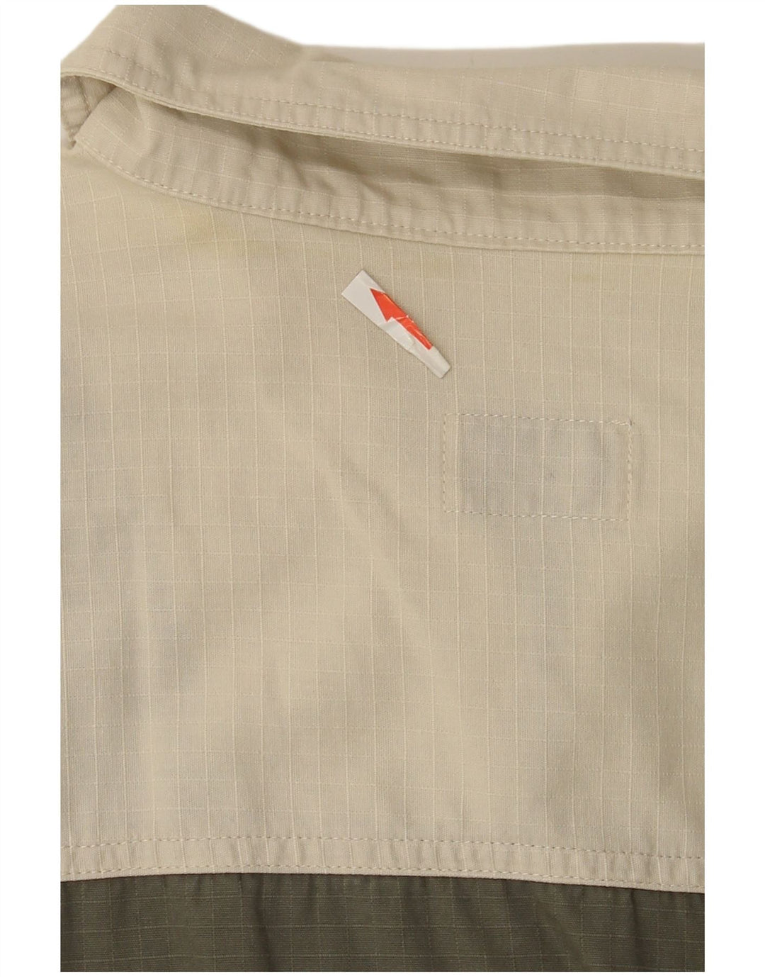 Jacques Lorant Herre Kortærmet Pullover Shirt Medium Khaki Colourblock