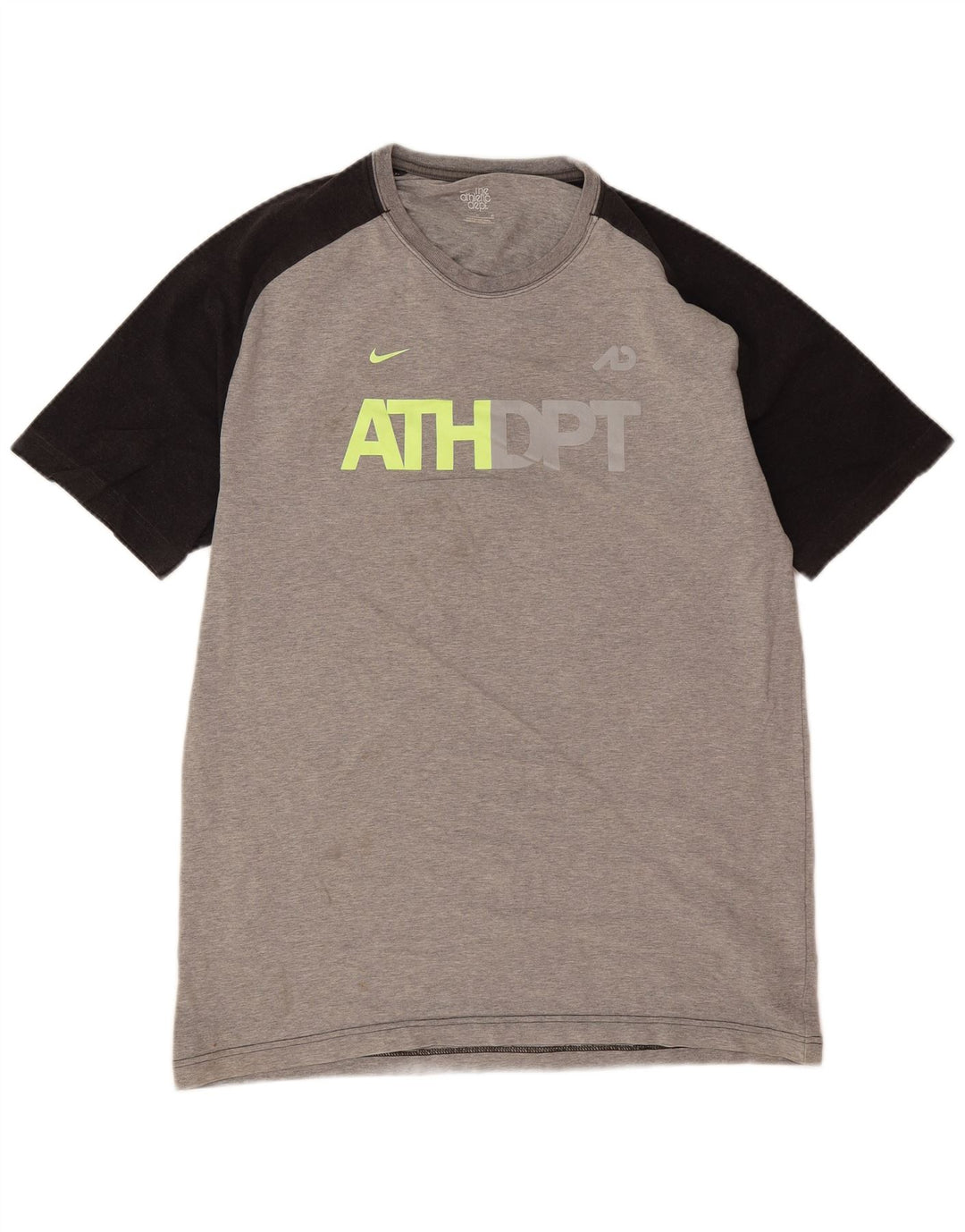 Nike Herre grafisk T-shirt Top Stor grå Colourblock Bomuld