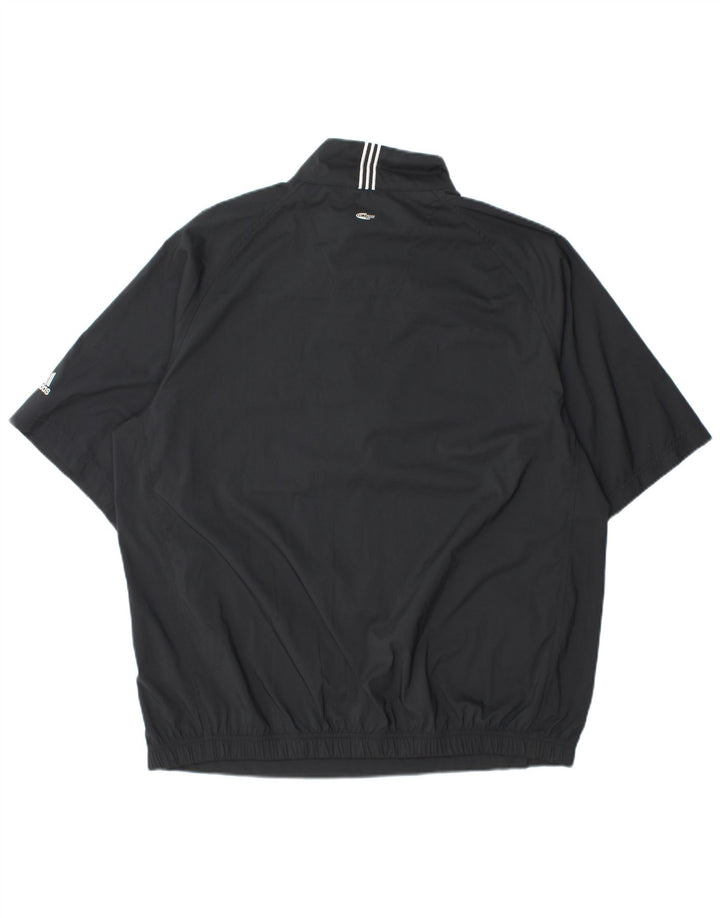 ADIDAS Mens Coca-Cola Short Sleeve Pullover Tracksuit Top Large Black
