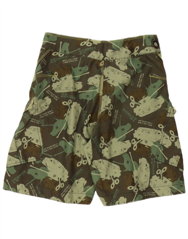 Energie Herre grafiske svømmeshorts Medium Khaki Polyester