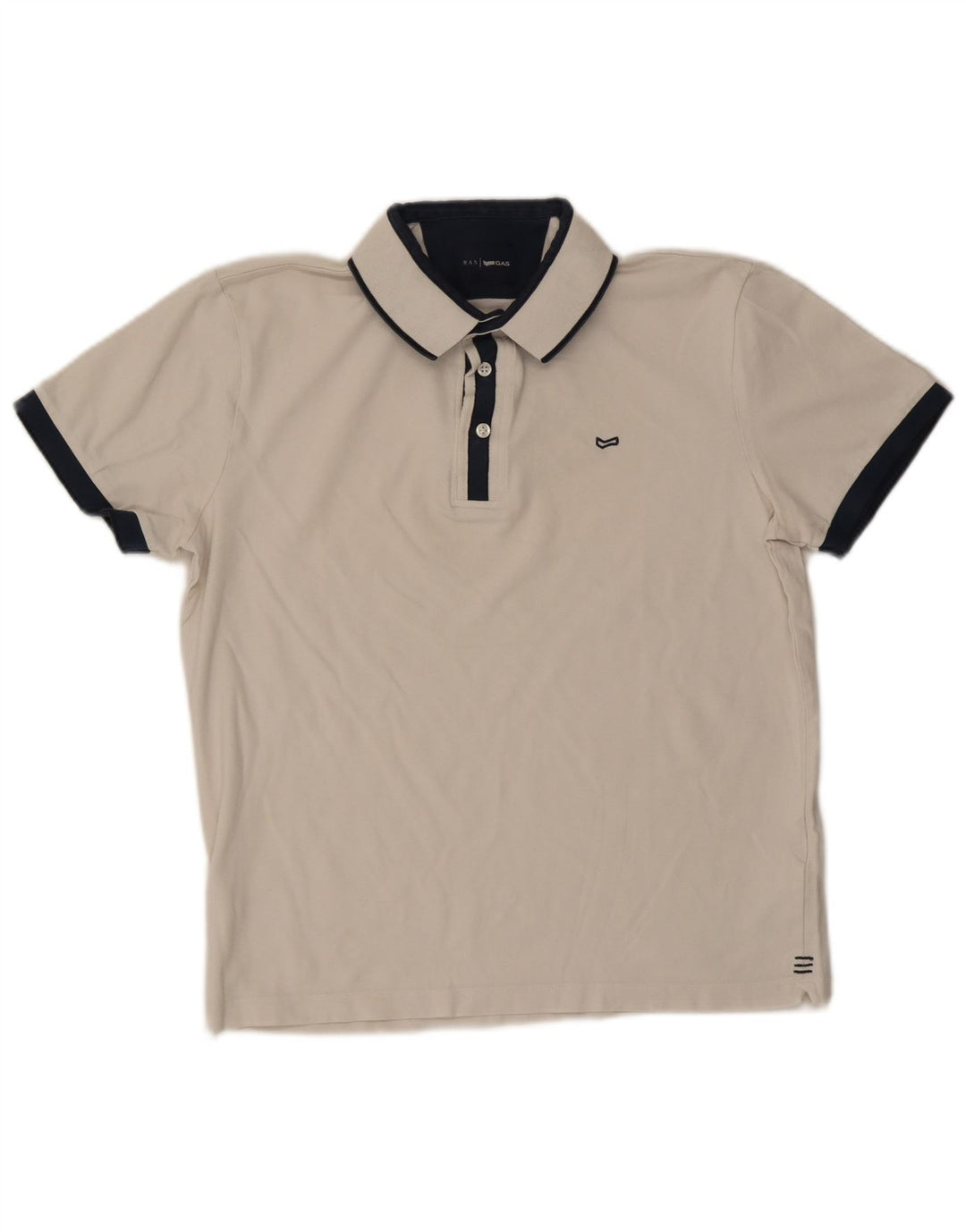 Gas Poloshirt til mænd XL Hvid Bomuld