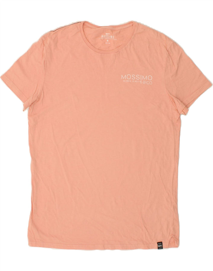 MOSSIMO Mens Graphic T-Shirt Top Medium Orange Cotton Vintage Mossimo and Second-Hand Mossimo from Messina Hembry 