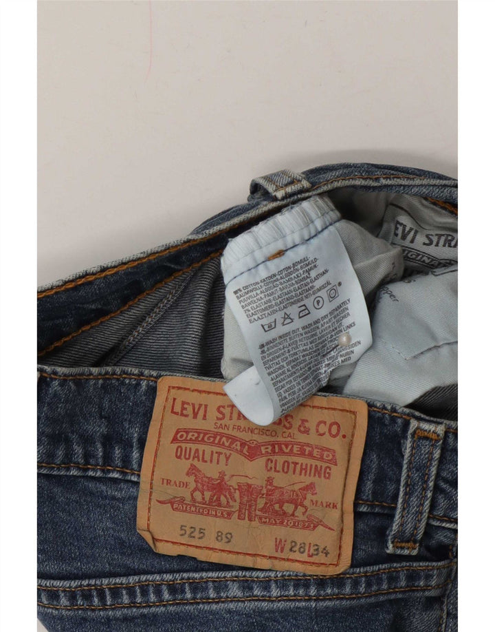 Levi's Dame 525 Flared Jeans W28 L34 Blå Bomuld