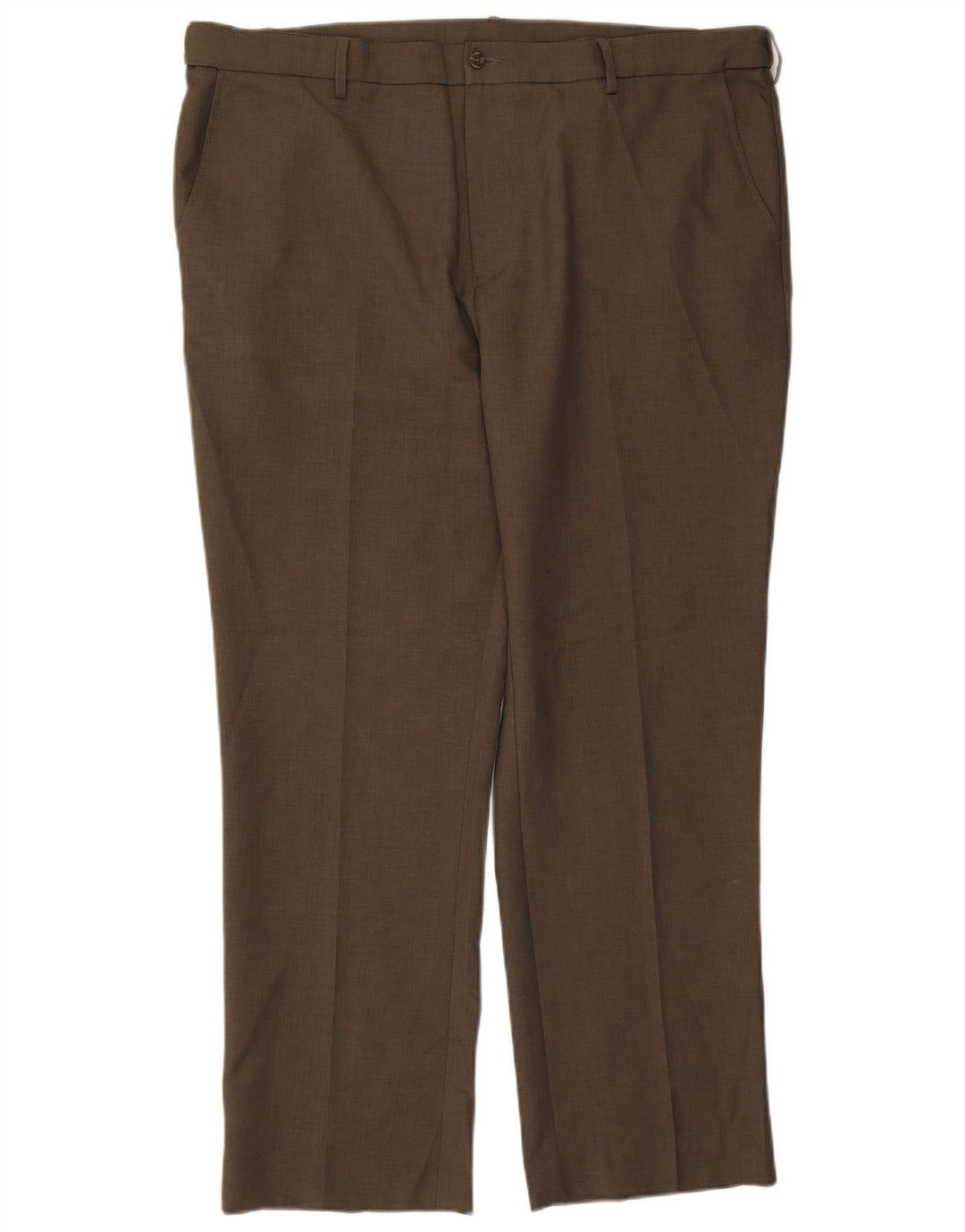 Farah Straight Chino Bukser til mænd W44 L31 Khaki Polyester