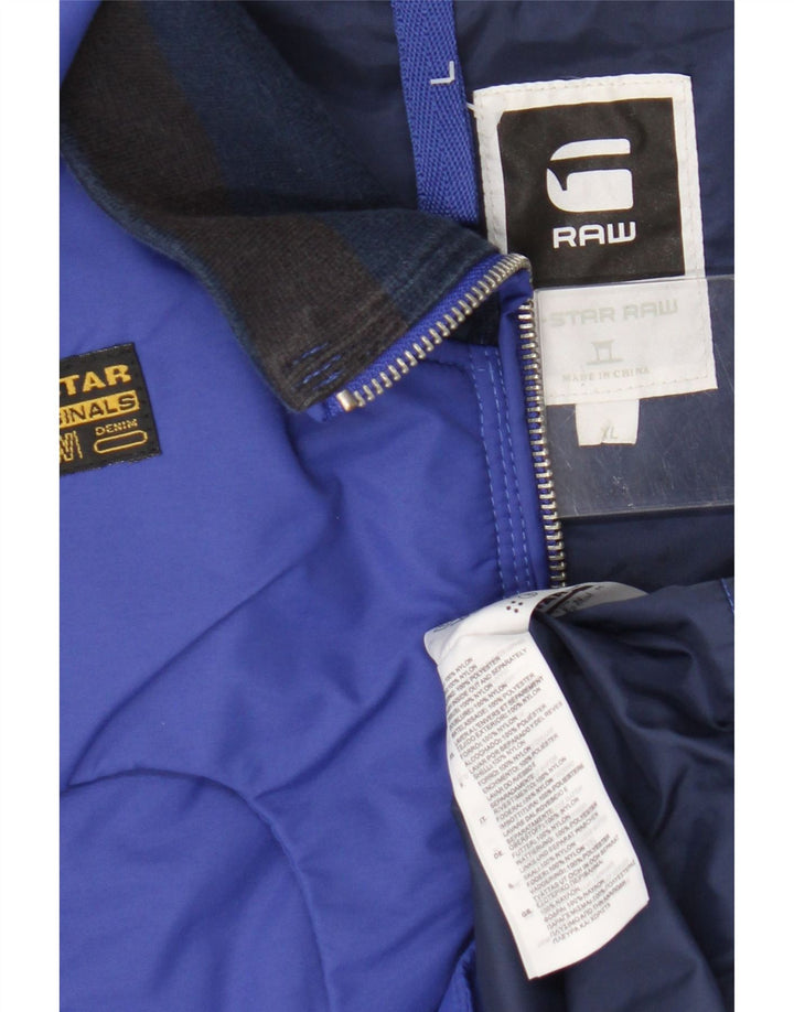 G-Star Herre Windbreaker Jacket UK 42 XL Blå Nylon