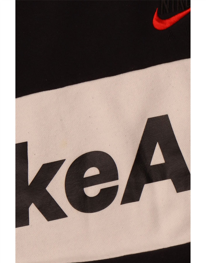 NIKE grafisk sweatshirt til mænd Medium Sort Colourblock Bomuld